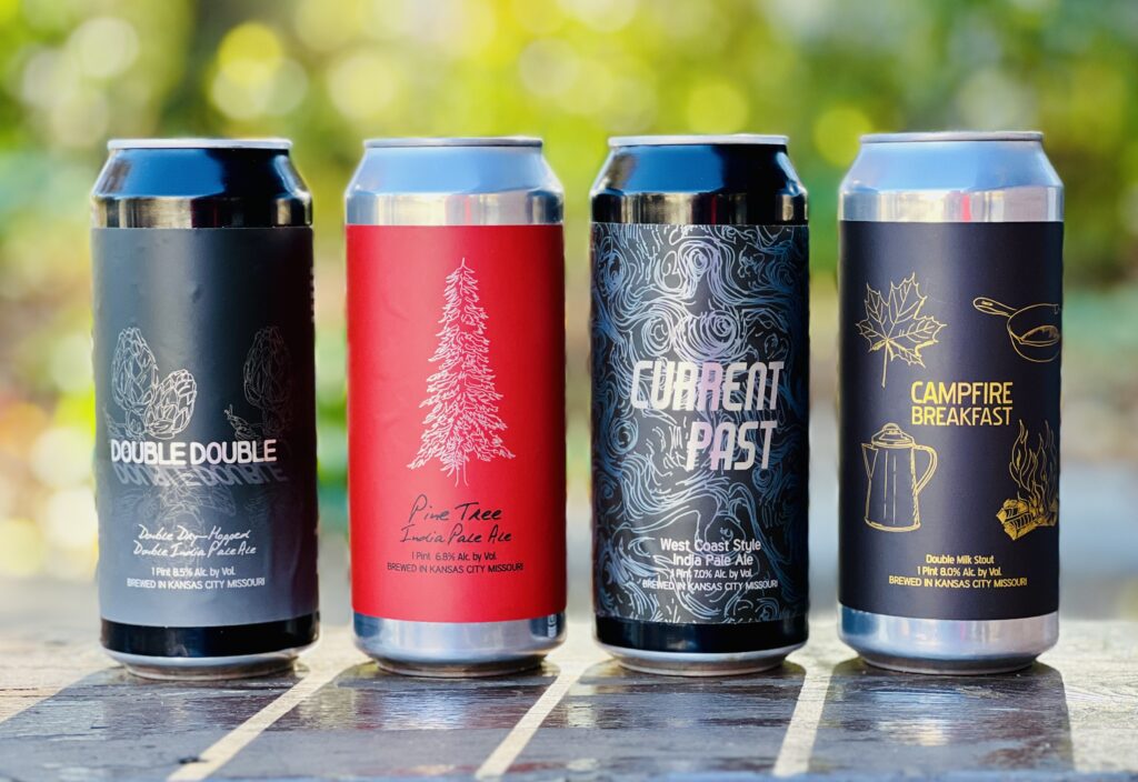 Four different beers in cans available for Thanksgiving week. 